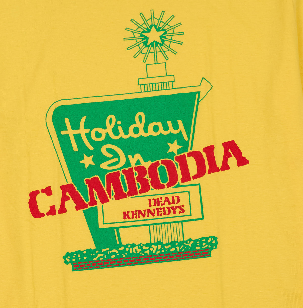 Dead Kennedys Holiday in Cambodia Crew Neck Rock T-Shirt