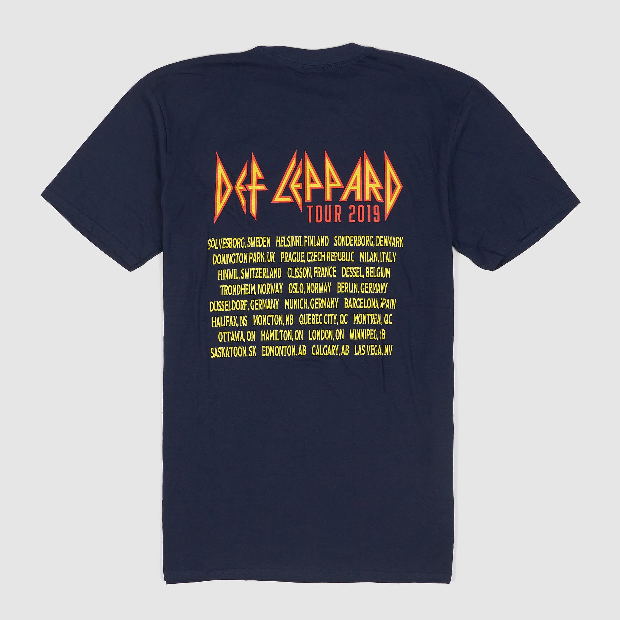 Def Leppard 2019 Tour Crew Neck Rock T-Shirt - DeeCee style