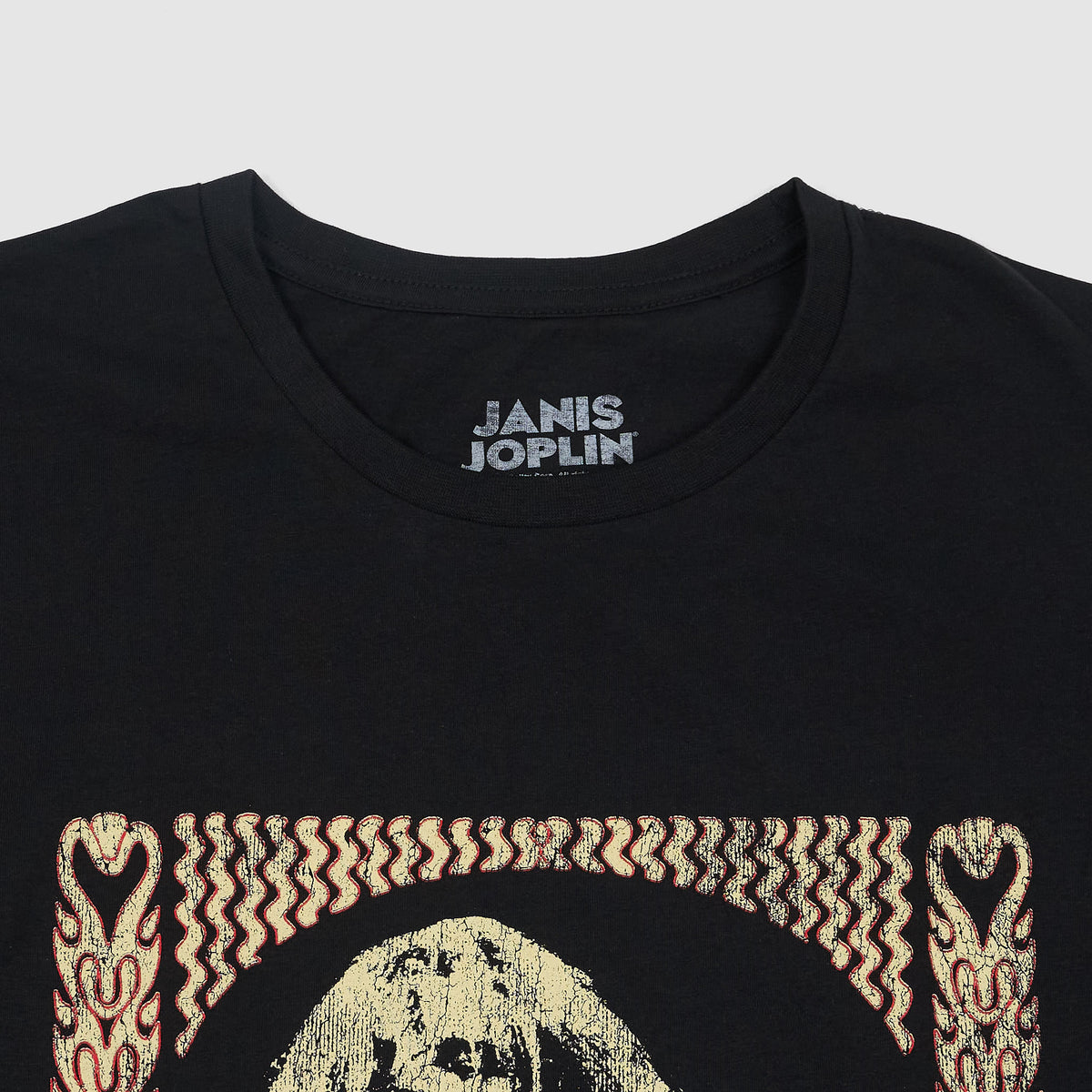 Janis Joplin &#39;Vintage Poster&#39; Crew Neck Rock T-Shirt