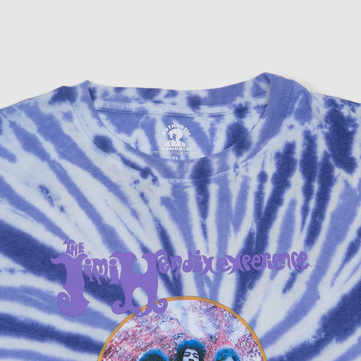 Jimi Hendrix Are Yous Experienced Crew Neck Batik T-Shirt