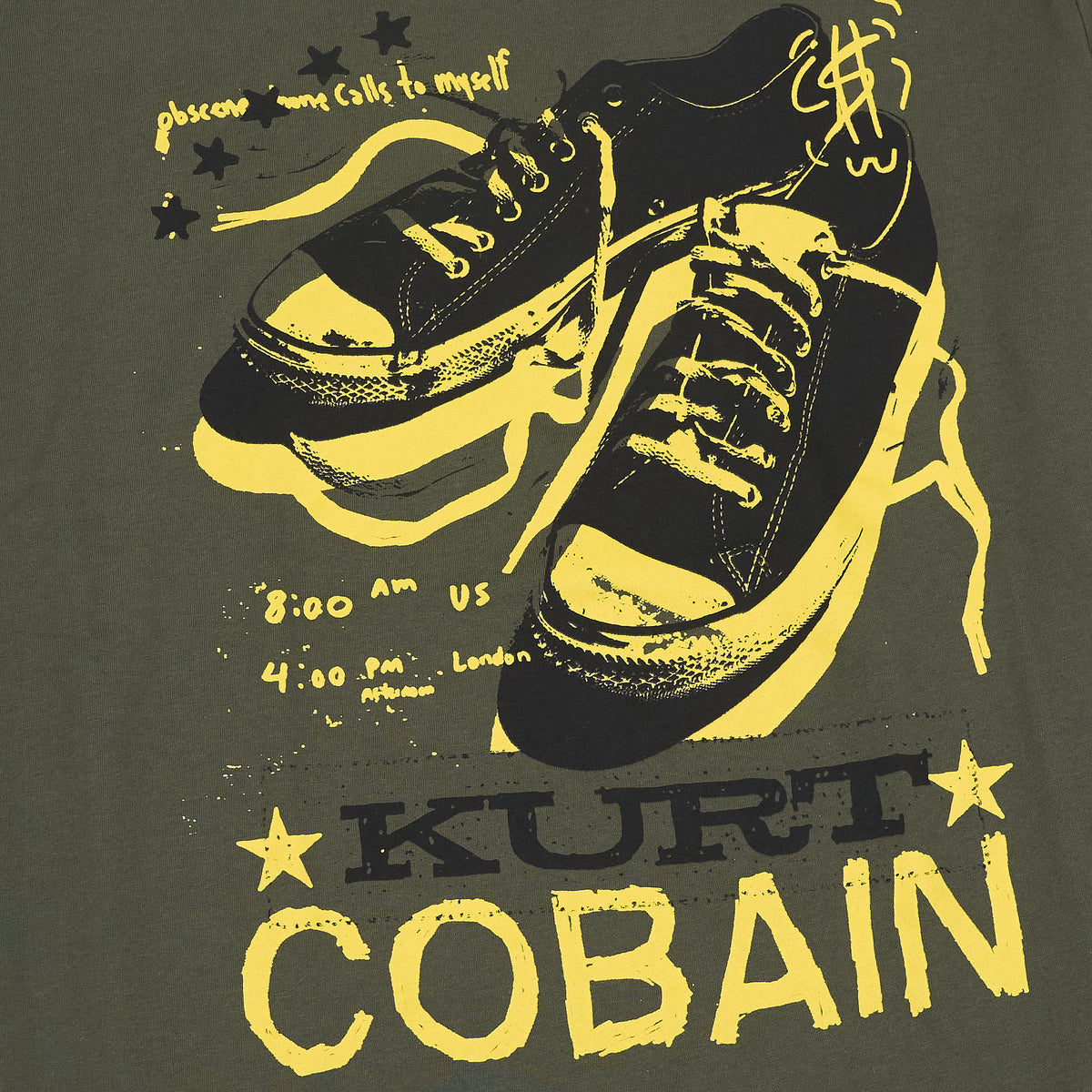 Kurt Cobain Tee Converse Crew Neck Rock T-Shirt