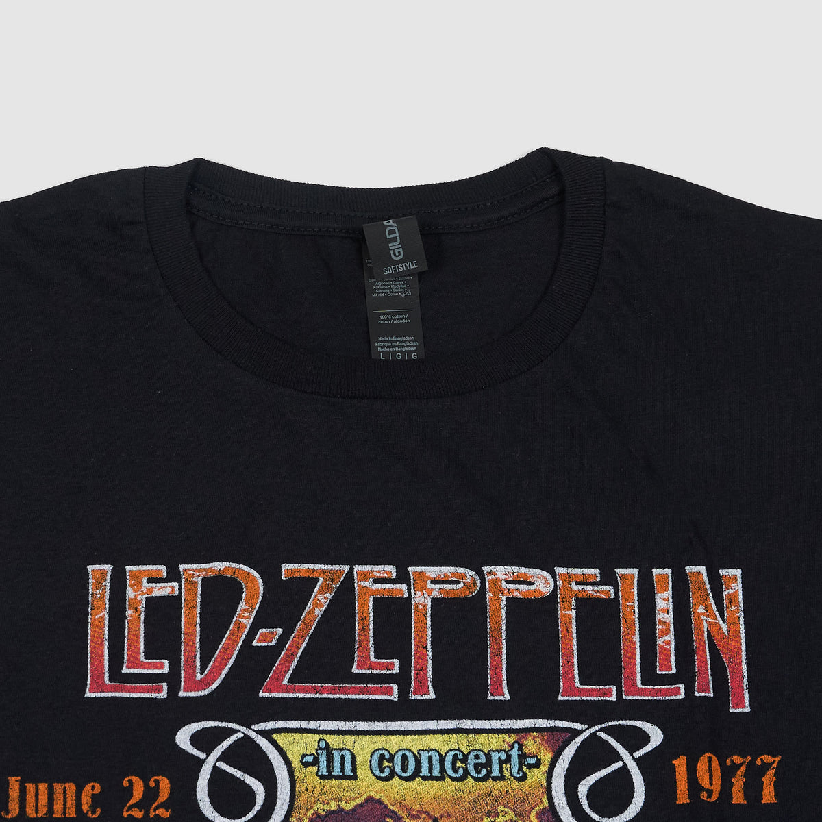 Led Zeppelin Tee Ingelwood Crew Neck Rock T-Shirt