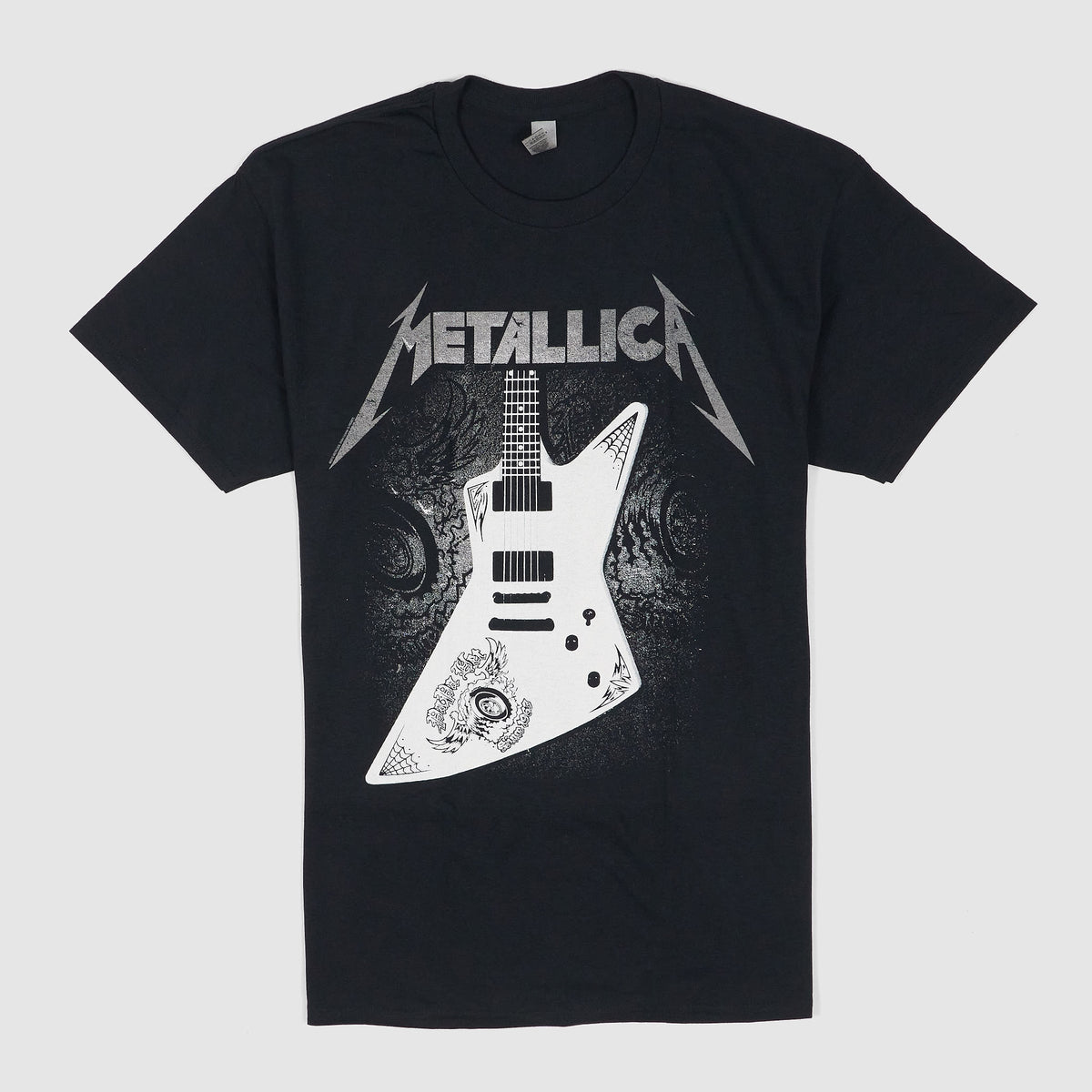 Metallica Guitar Crew Neck Rock Band T-Shirt