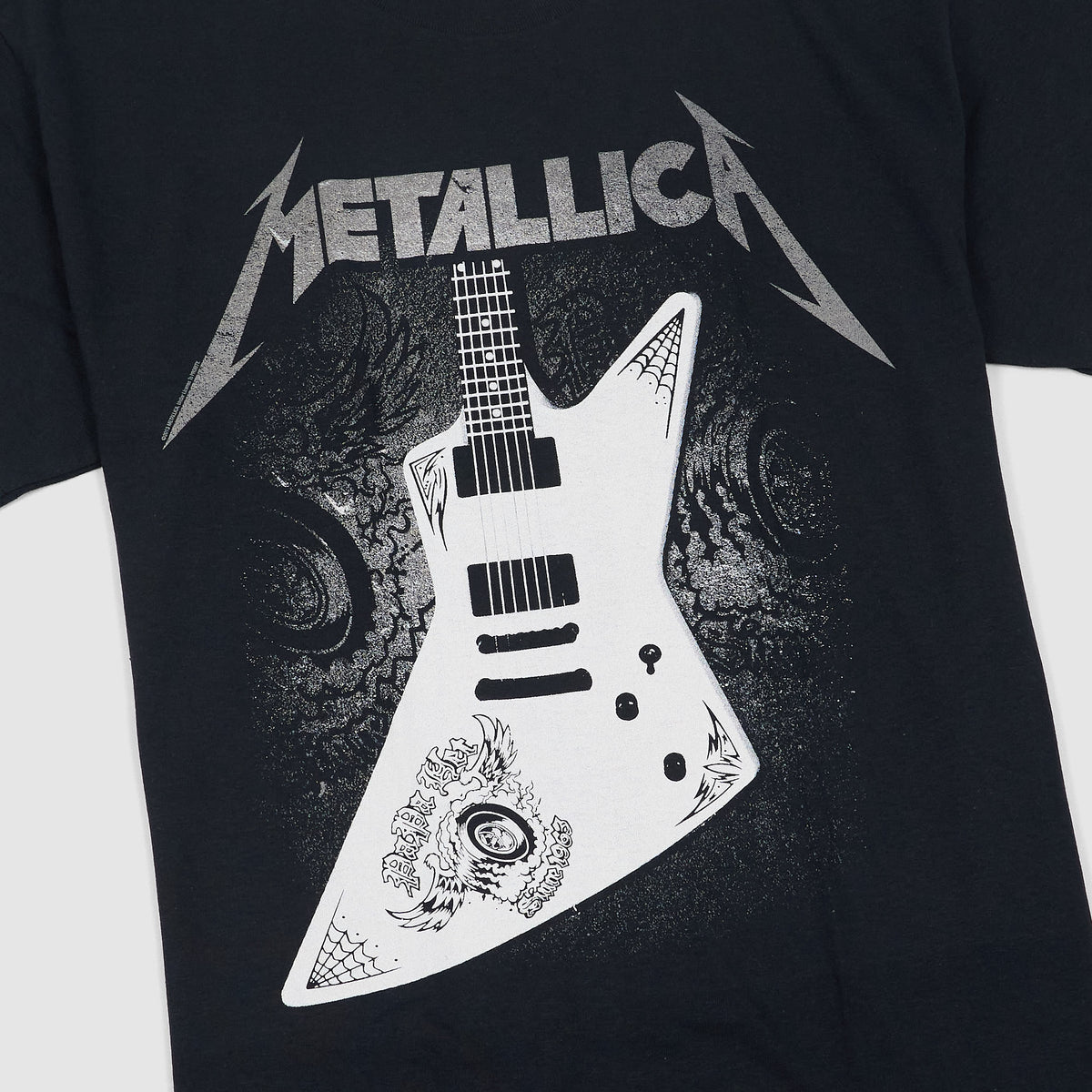 Metallica Guitar Crew Neck Rock Band T-Shirt