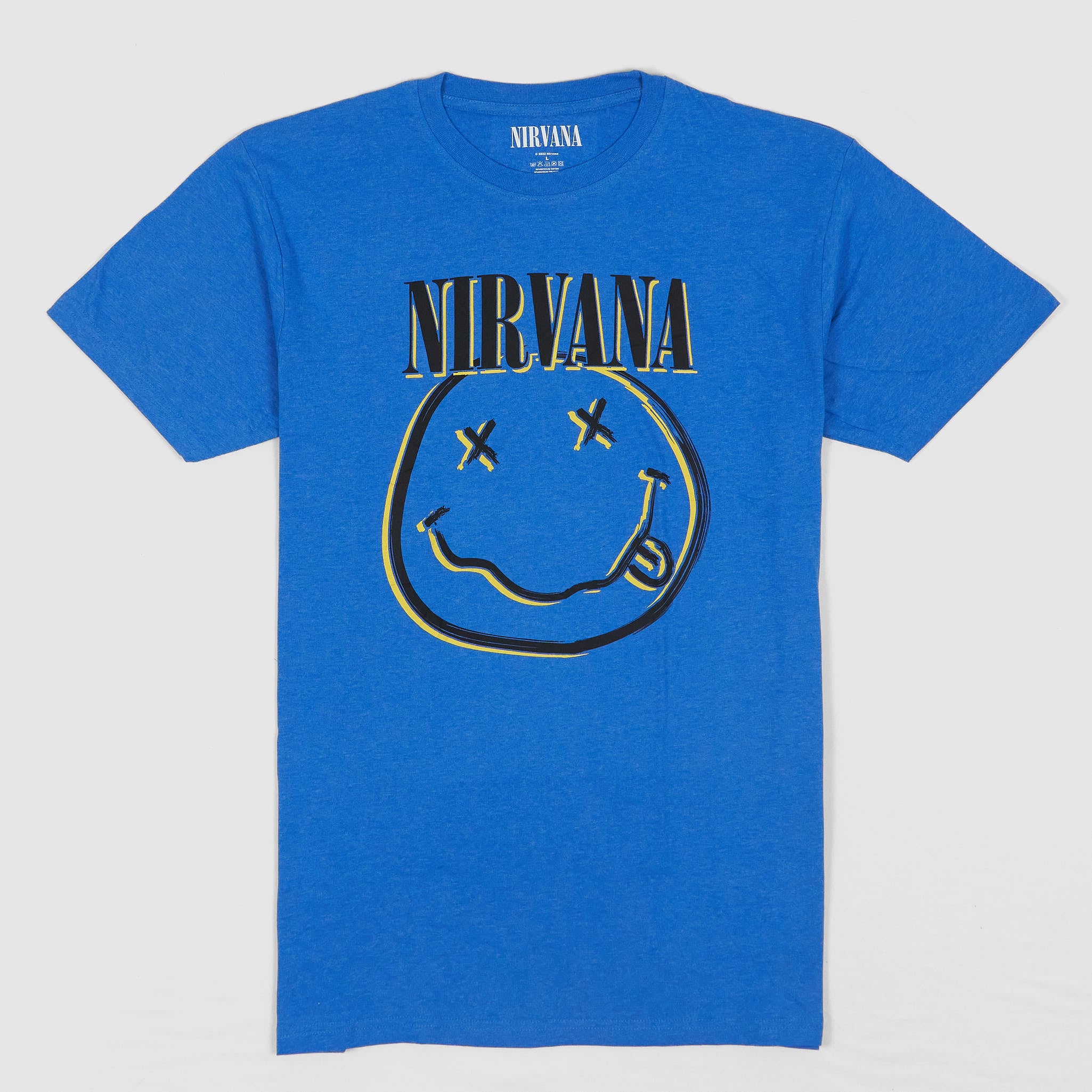 Sweat-Shirt Nirvana Jaune Grunge Face - Officiellement Licencié Rock Off