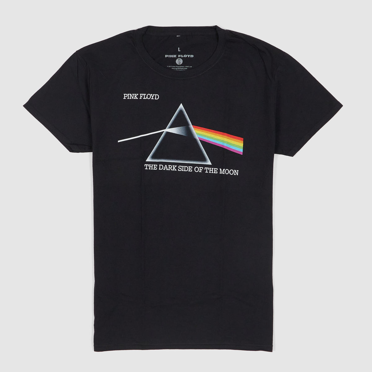 Pink Floyd Tee Dark Side Moon Crew Neck Rock T-Shirt