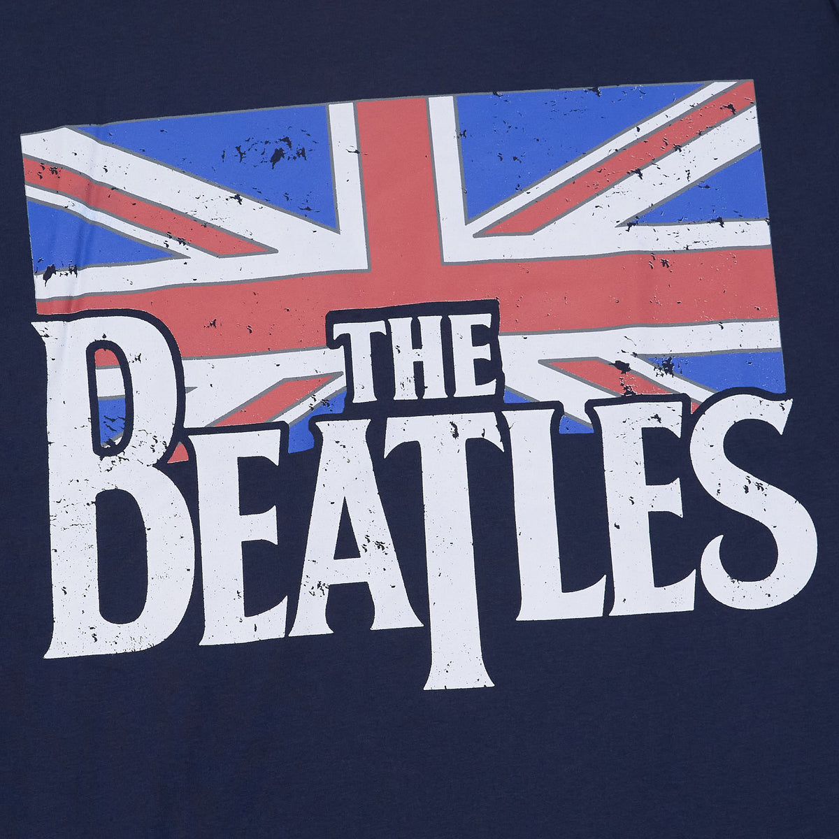 The Beatels Union Jack Ringer Crew Neck T-Shirt