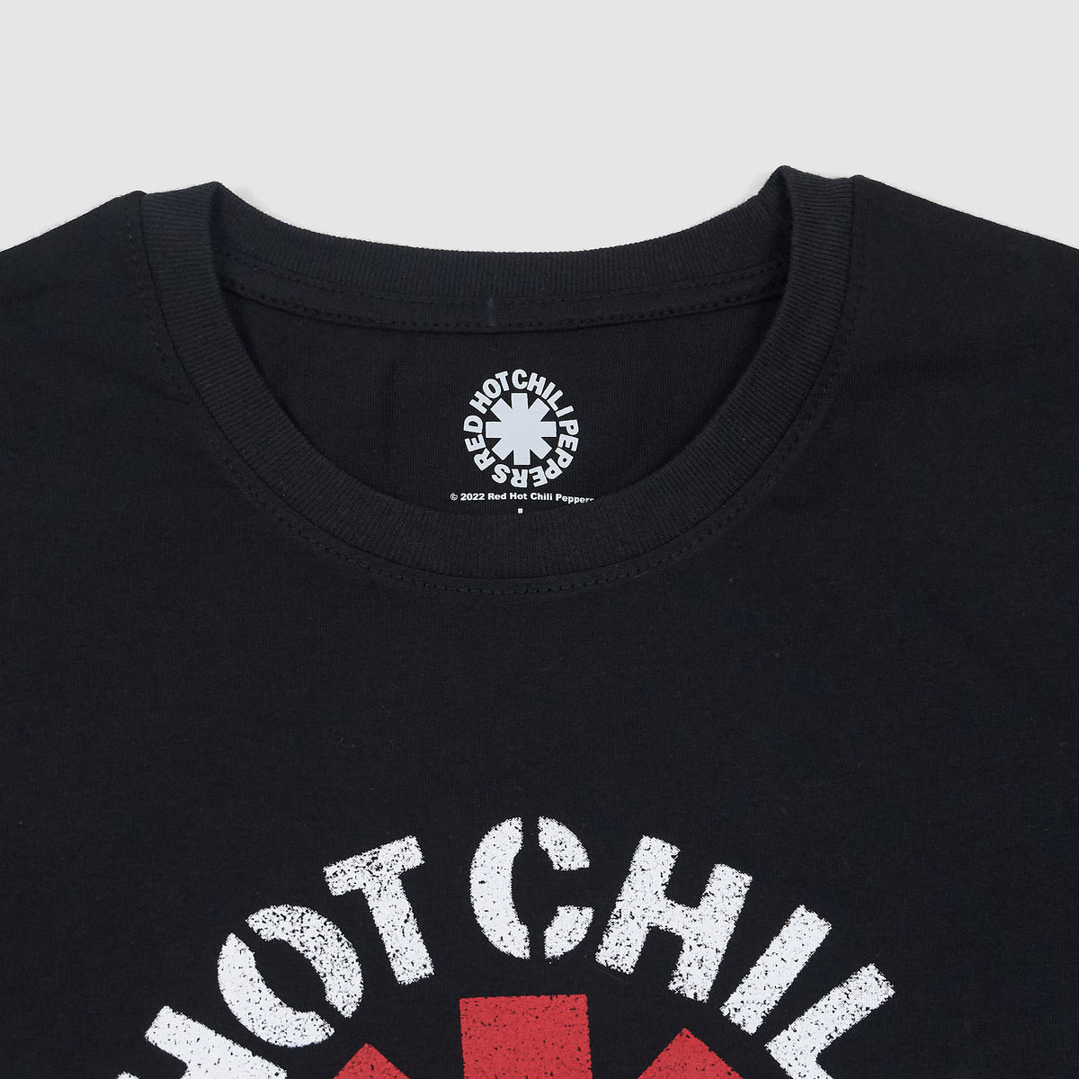 Red Hot Chili Peppers Stencil Crew Neck Rock T-Shirt