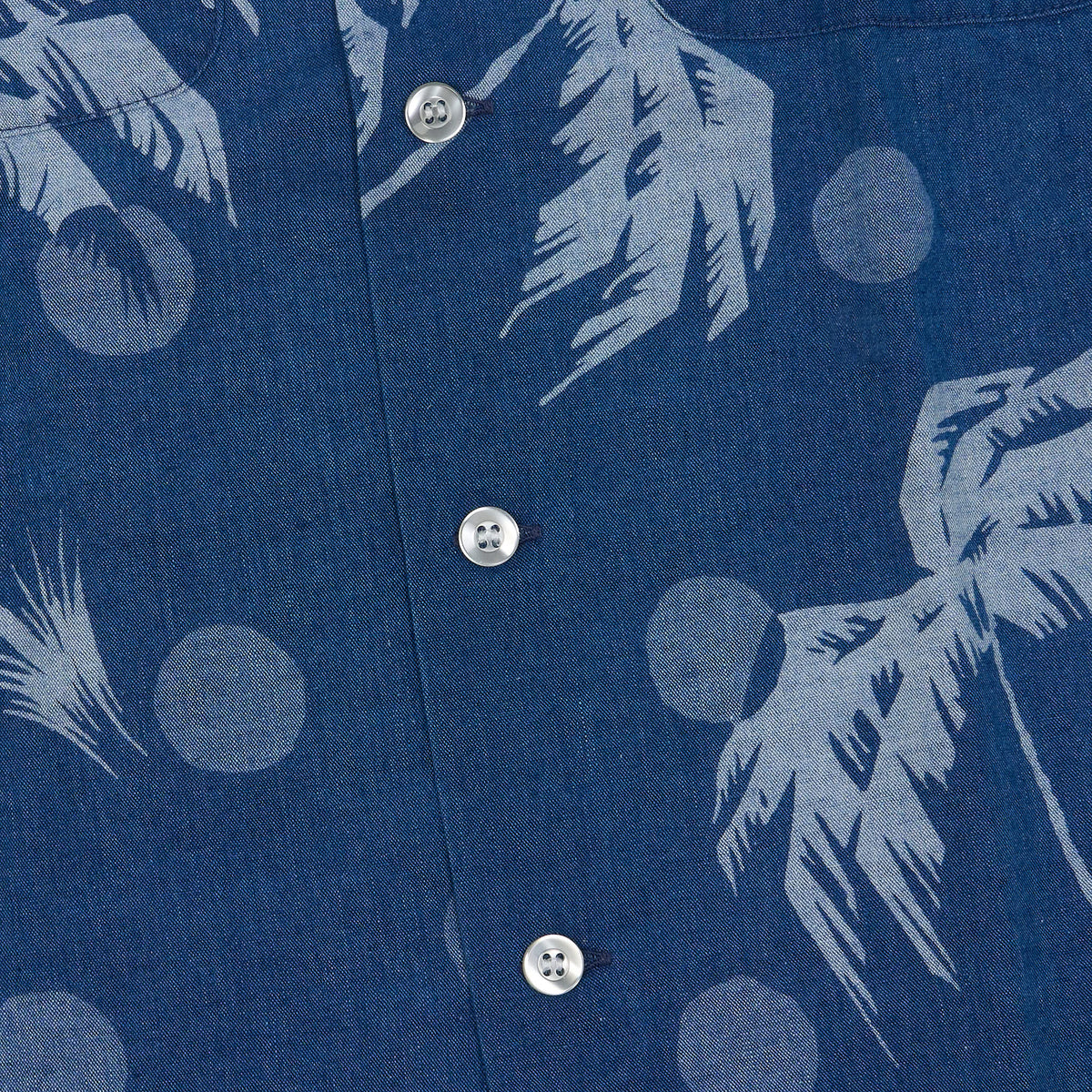 Sun Surf Duke Kahanamoku Palms Cotton Hawaiian Shirt