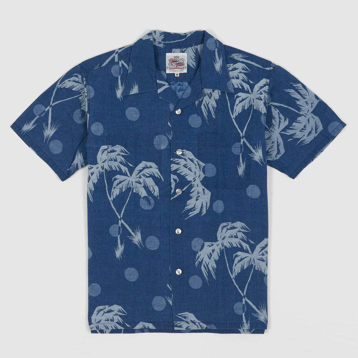 Sun Surf Duke Kahanamoku Palms Cotton Hawaiian Shirt