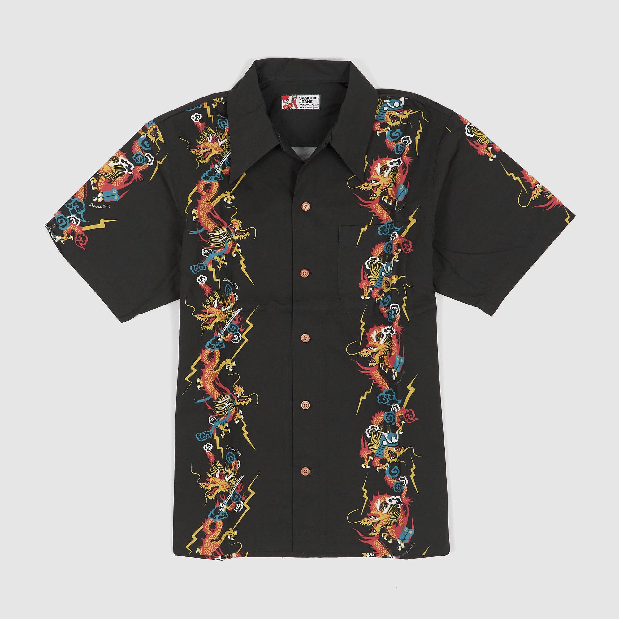 Samurai Jeans Short Sleeve Aloha Hawaiian Shirt