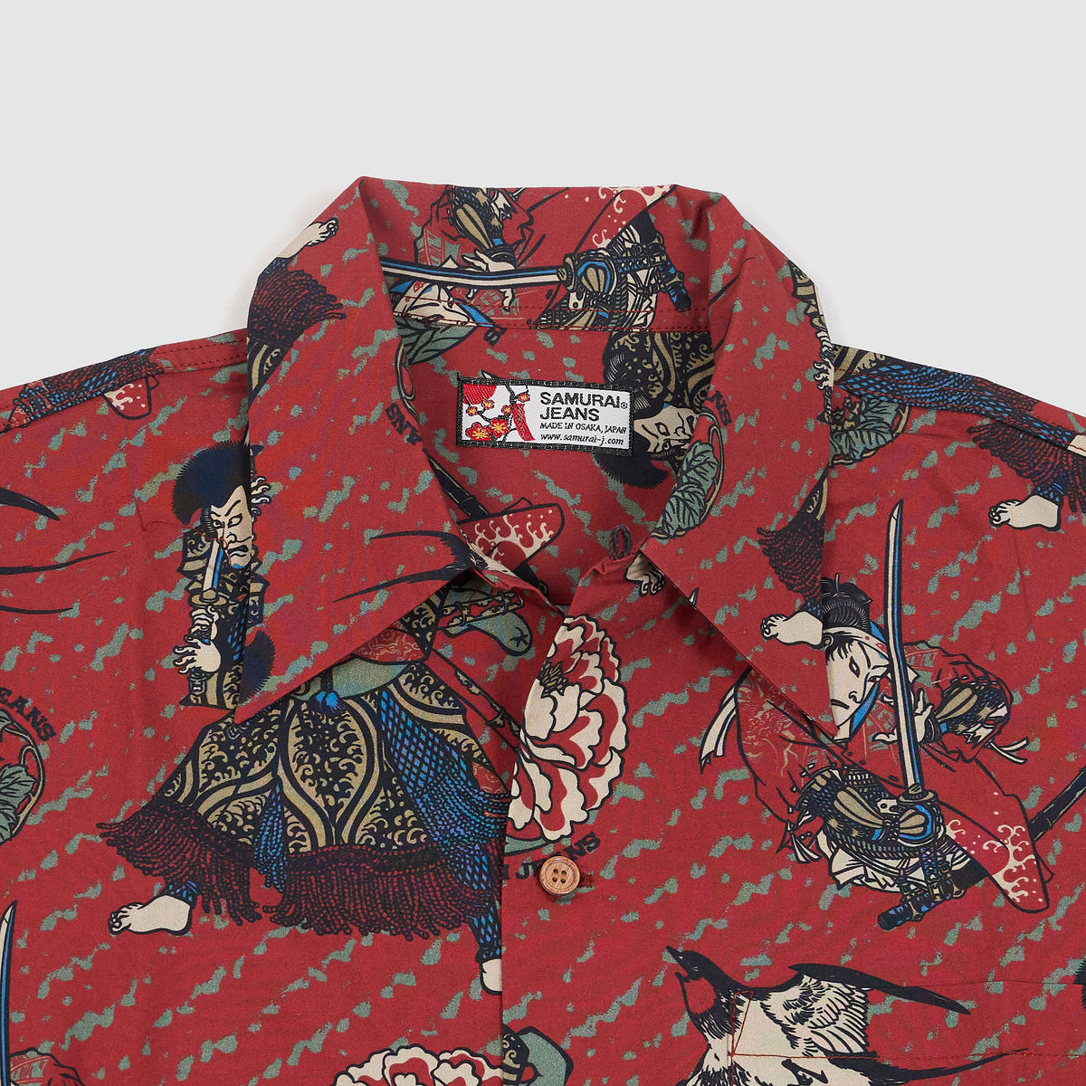 Samurai Jeans Short Sleeve Aloha Hawaiian Shirt