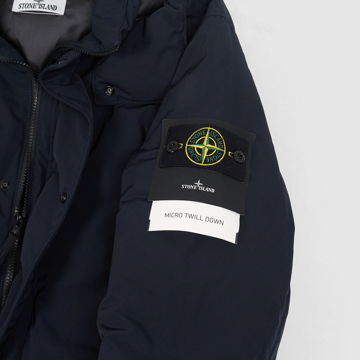 Stone Island Hooded Down Micro Twill Jacket