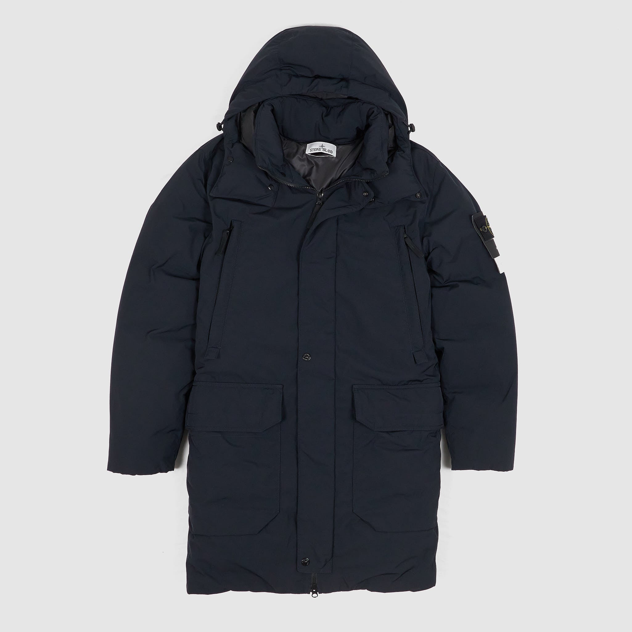 Stone Island Hooded Down Micro Twill Jacket DeeCee style