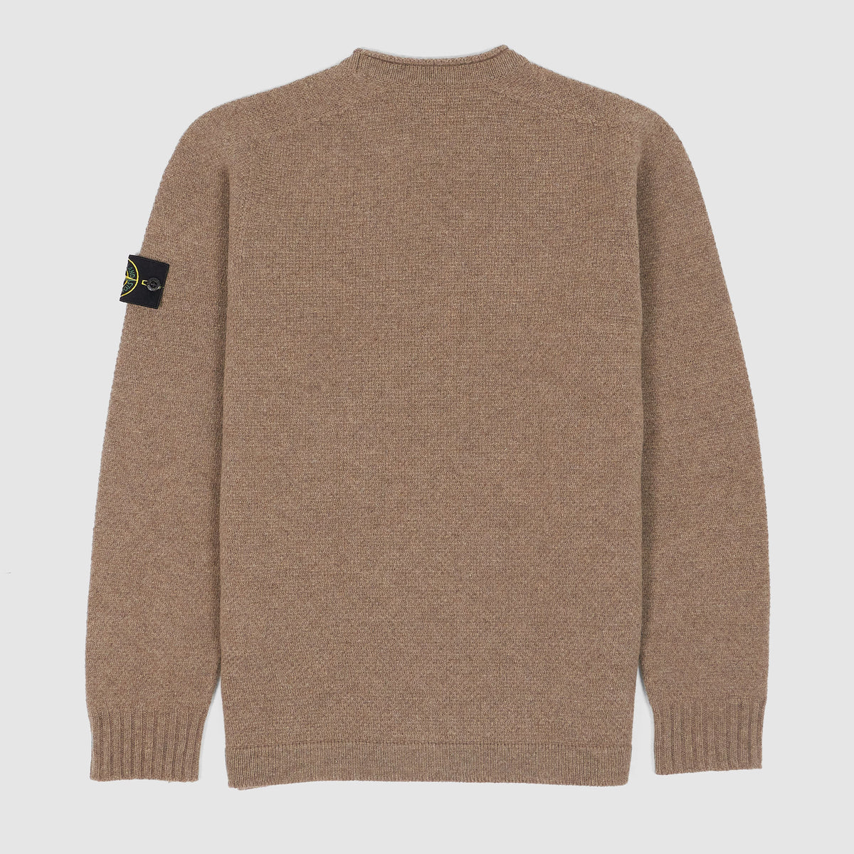 Stone Island Knitted Rolled Crew Neck Basket Knitted Jumper