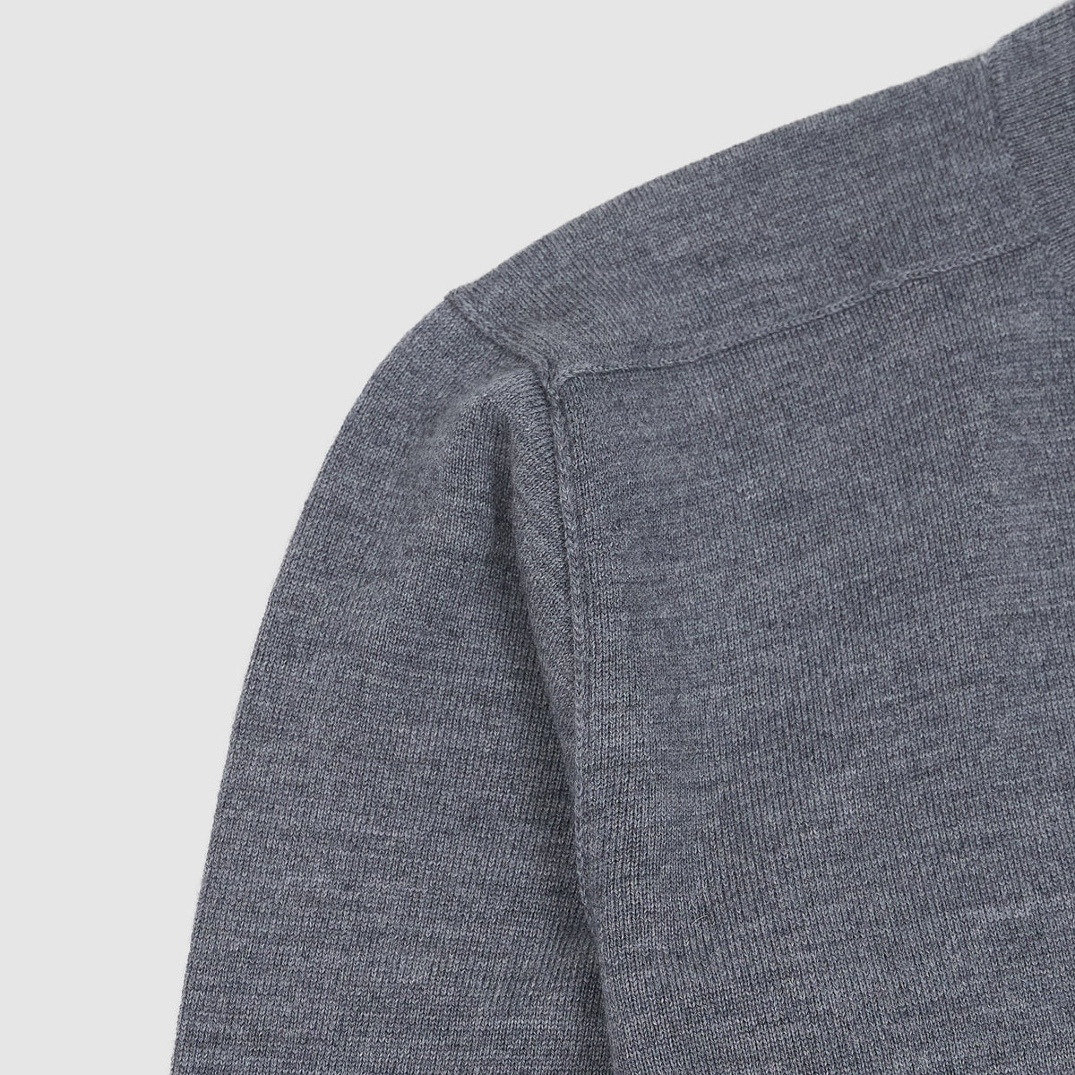 Stone Island Light Knitted V-Neck Wool Jumper