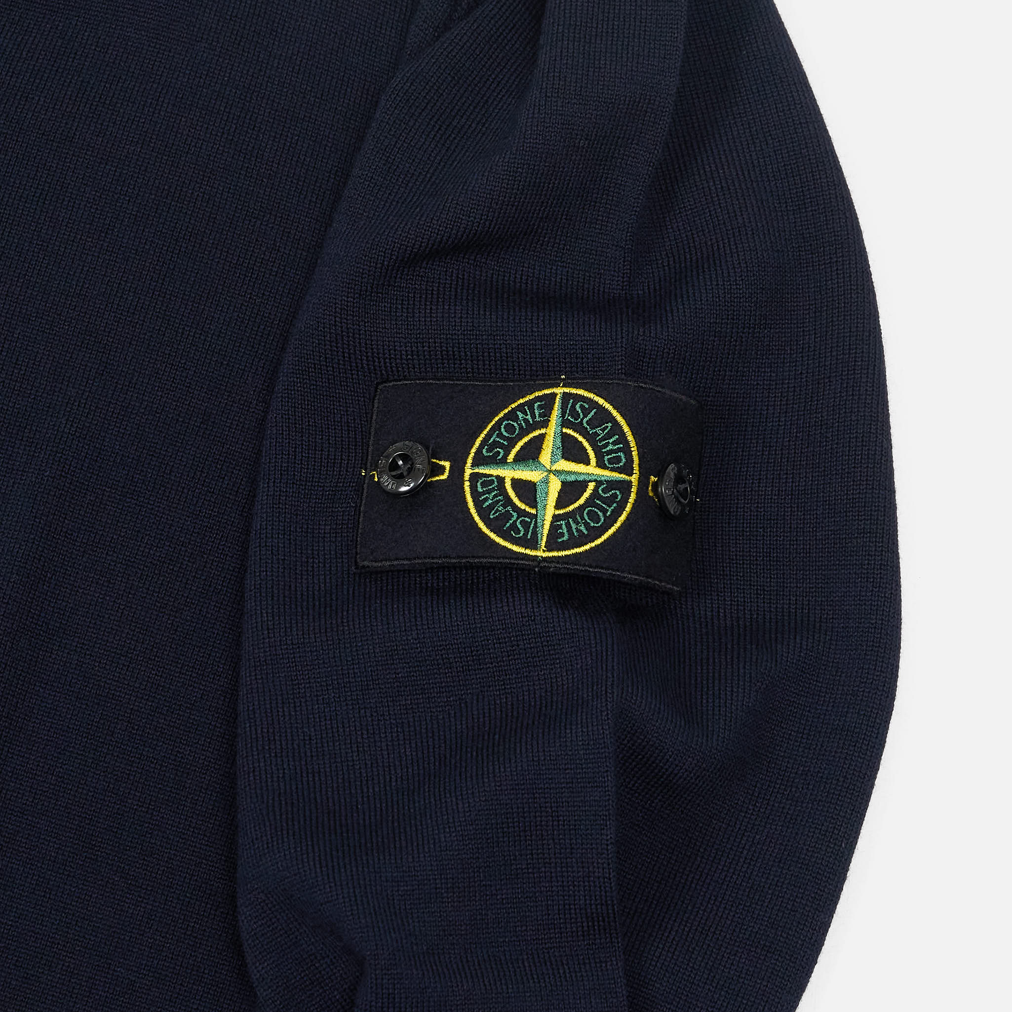 Stone Island Light Knitted V-Neck Wool Jumper - DeeCee style