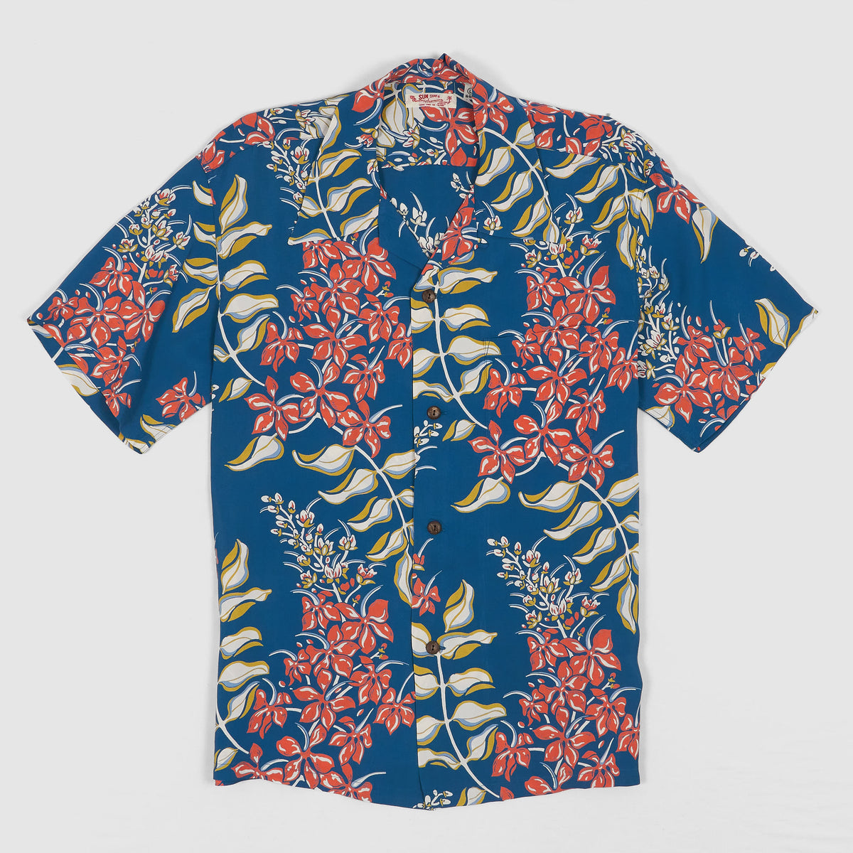 Sun Surf Rayon Flower Hawaiian Shirt