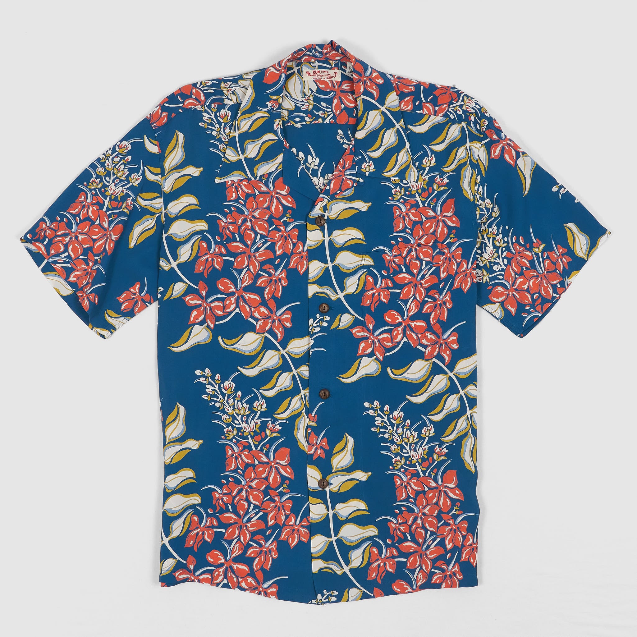 Sun Surf Rayon Flower Hawaiian Shirt - DeeCee style