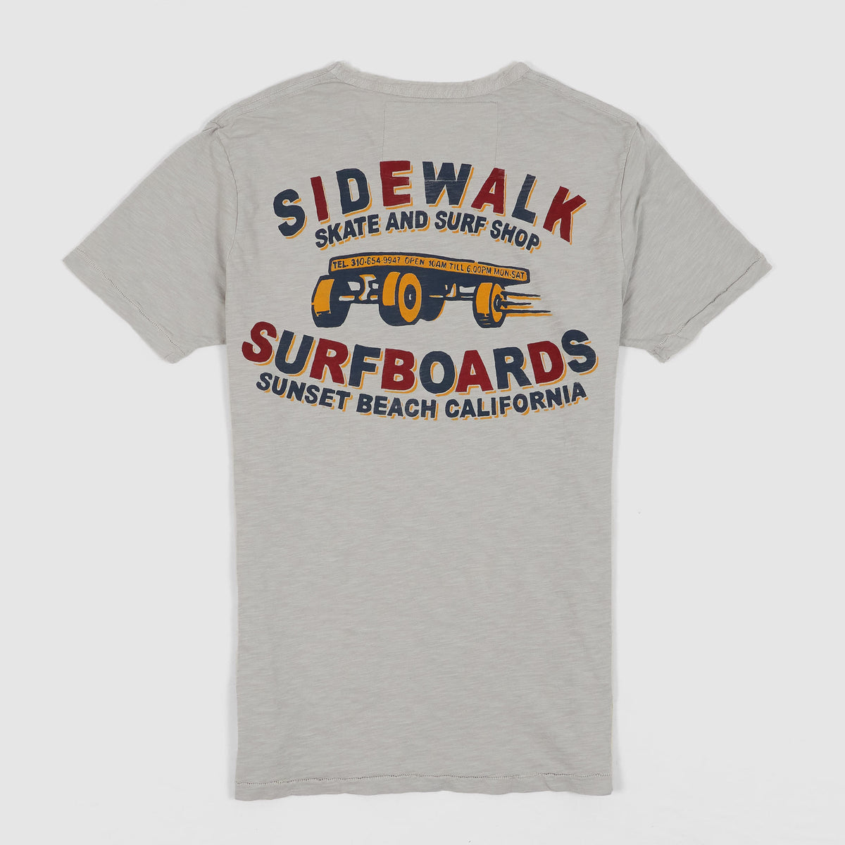 Johnson Motors Inc. Sunset Surf Sidewalk Crew Neck  T-Shirts