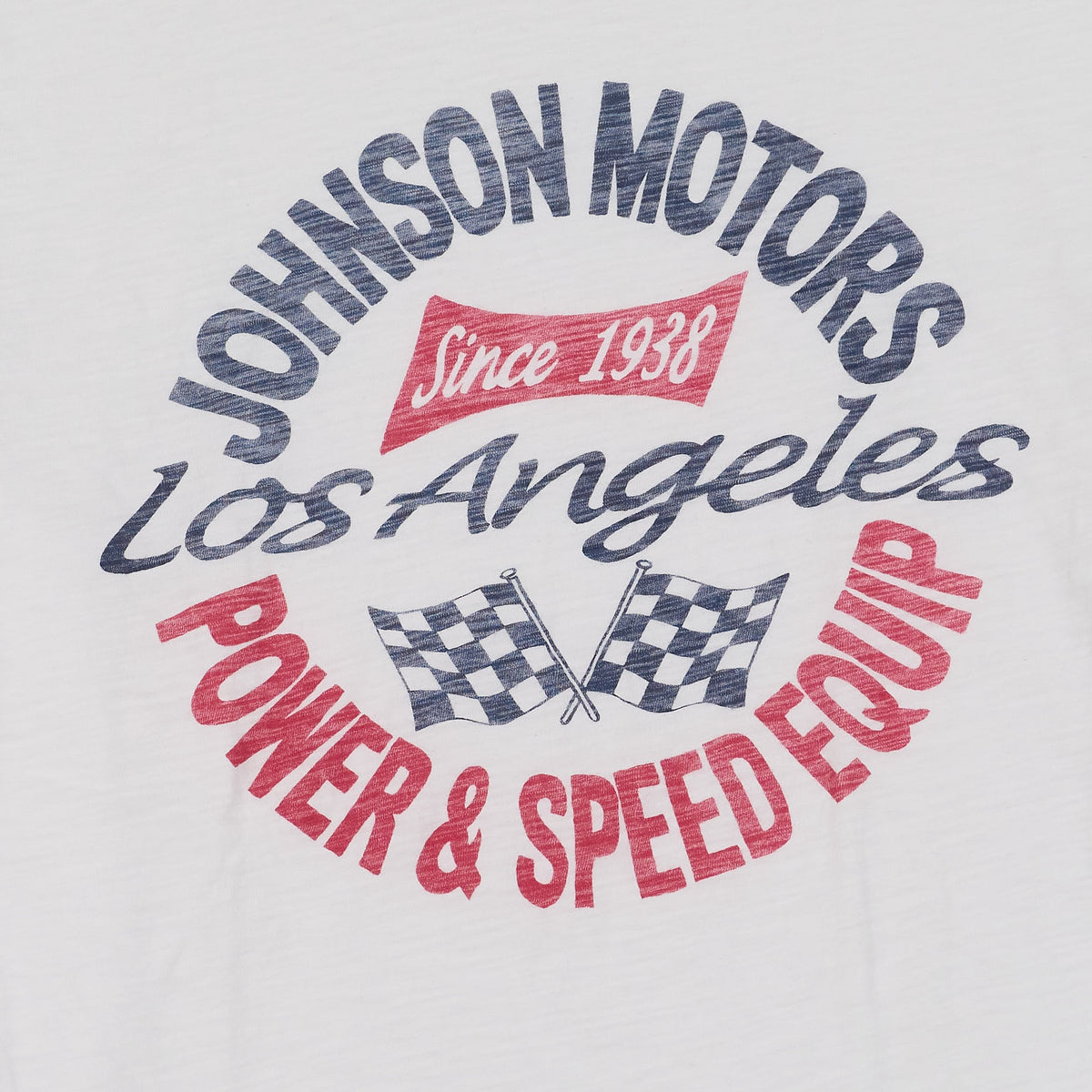 Johnson Motors Inc. LA-Power Speed Crew Neck T-Shirts