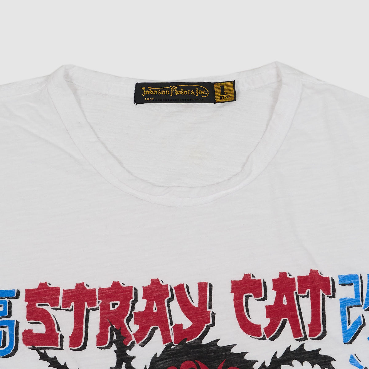 Johnson Motors Inc. Stray Cat Tokyo Motor Crew Neck T-Shirts