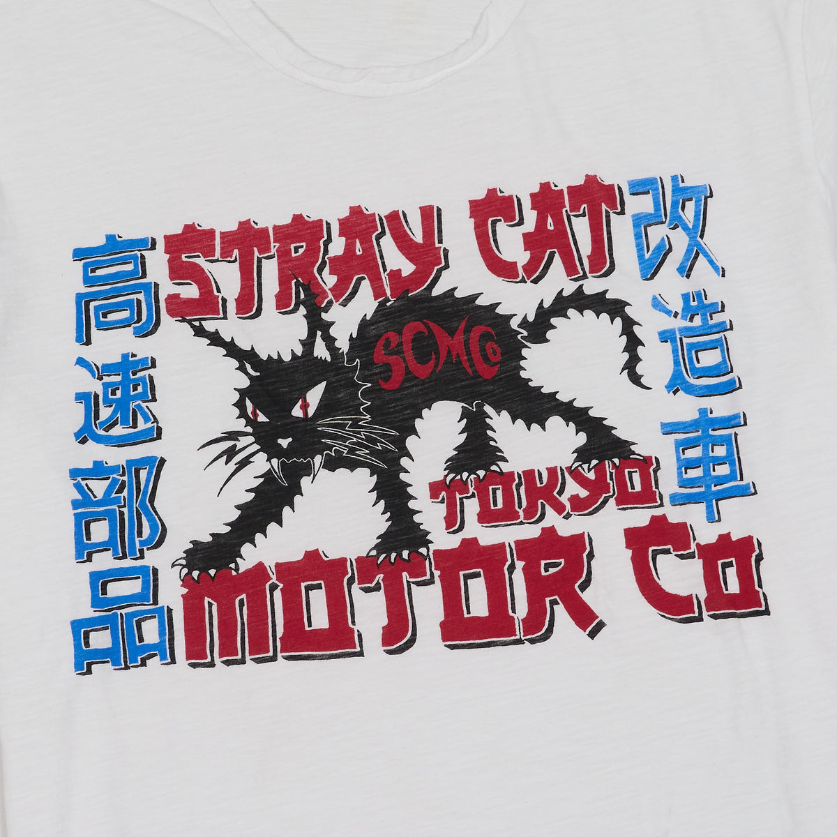 Johnson Motors Inc. Stray Cat Tokyo Motor Crew Neck T-Shirts