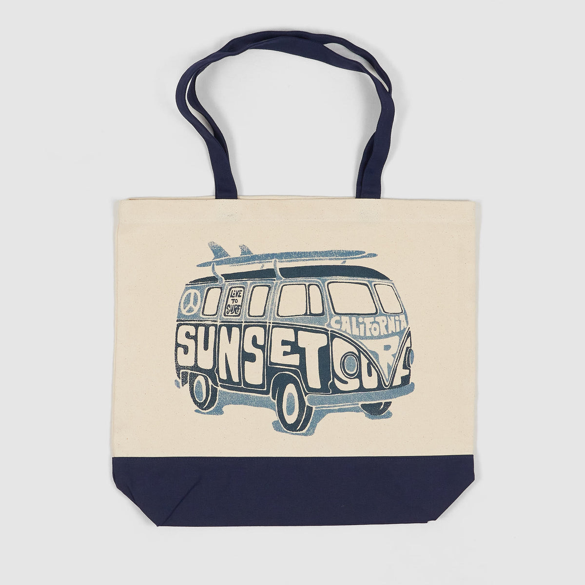 Johnson Motors Inc. Surf Bus Beach Tote Bag