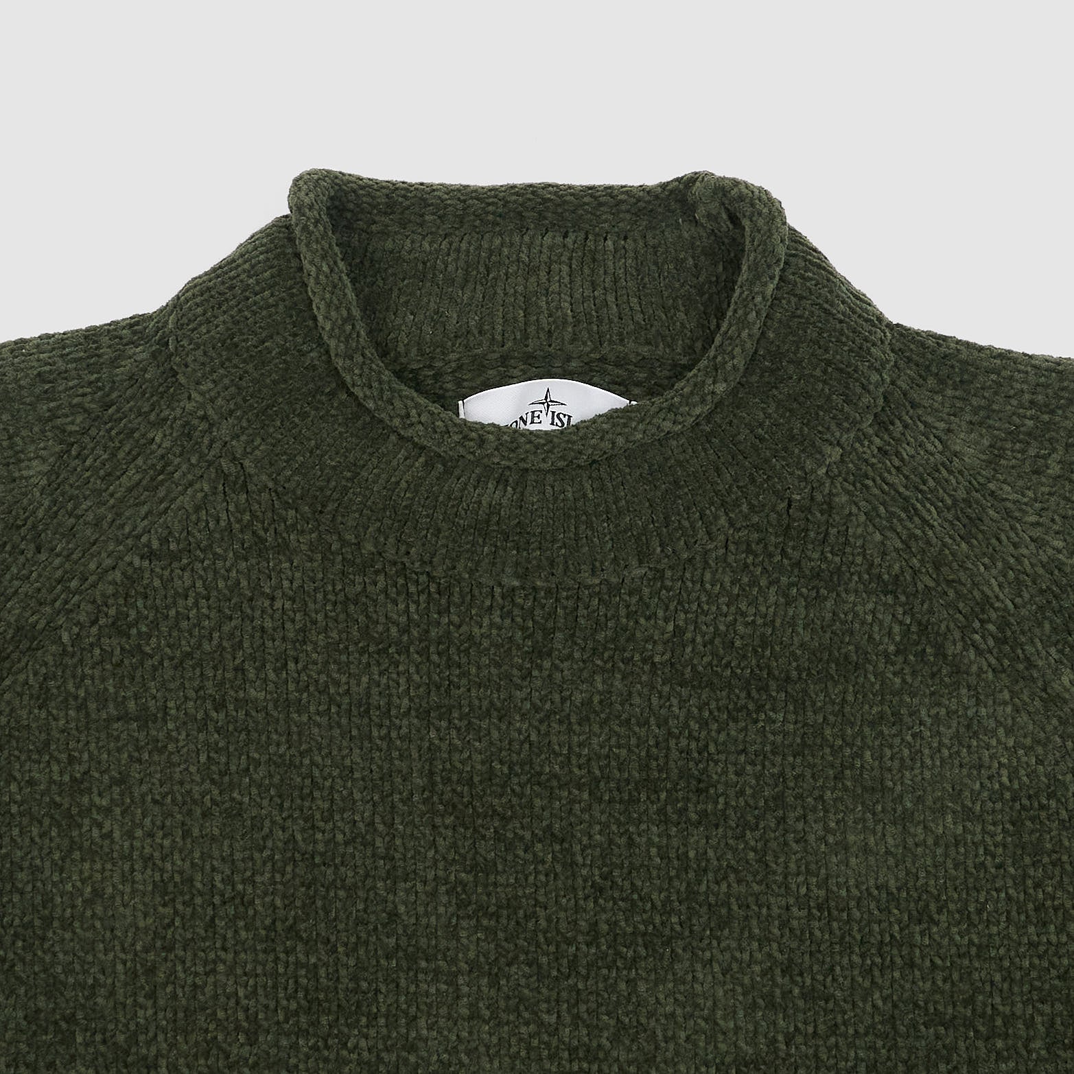Stone Island Knitted Chenille Turtle Neck Jumper - DeeCee style