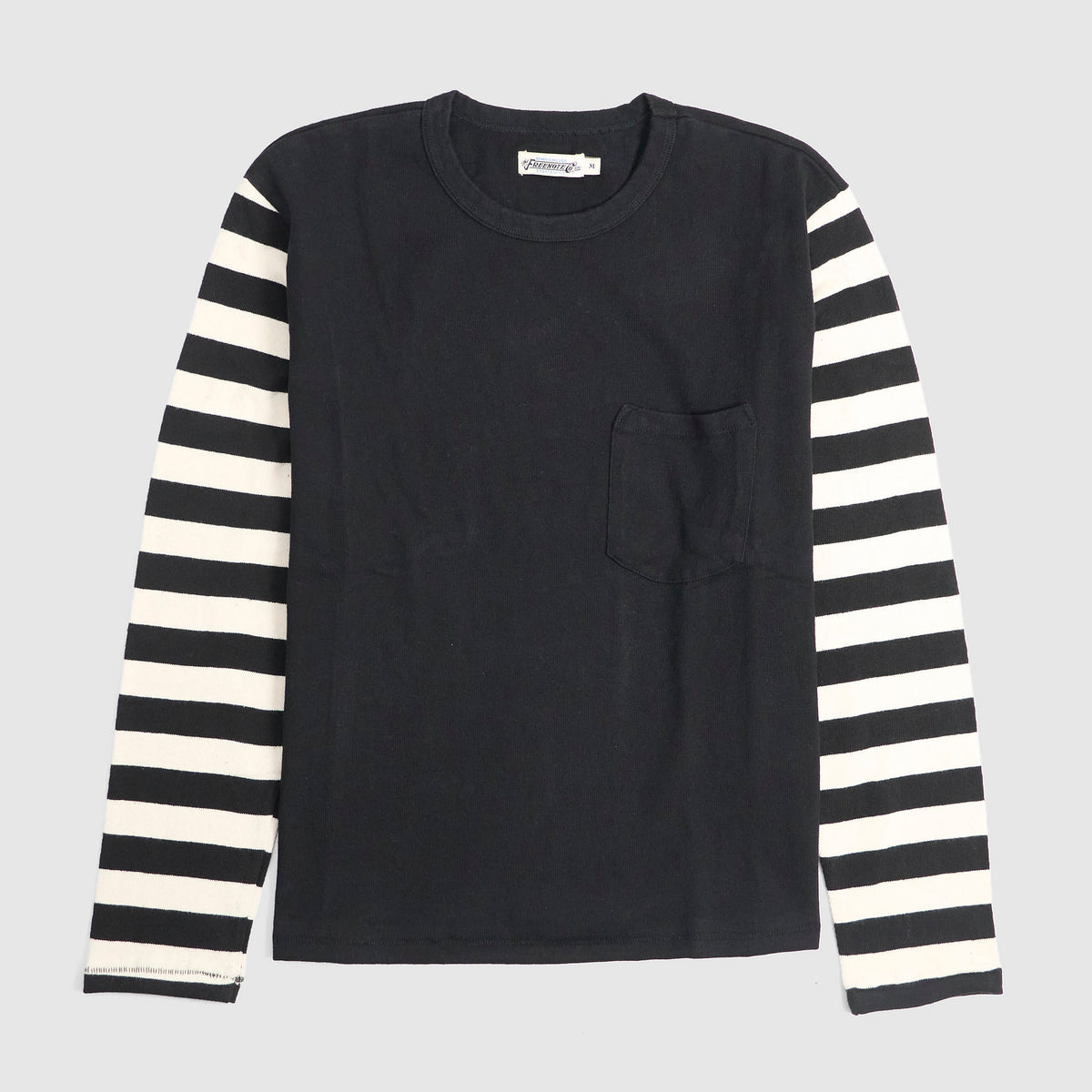 Freenote Cloth Shifter Stripes Long Sleeve Crew Neck T-Shirt