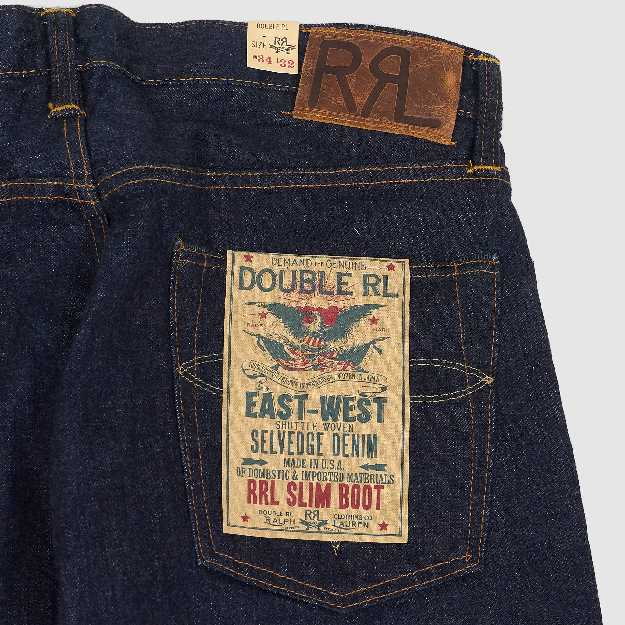 Double RL Boot Cut East-West Rinsed Jeans - DeeCee style