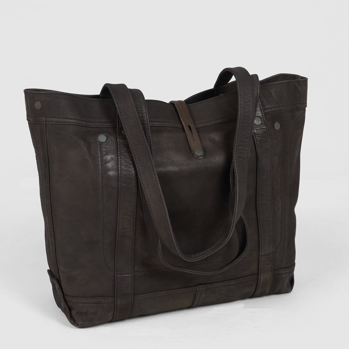 Double RL Leather Everyday Tote Bag