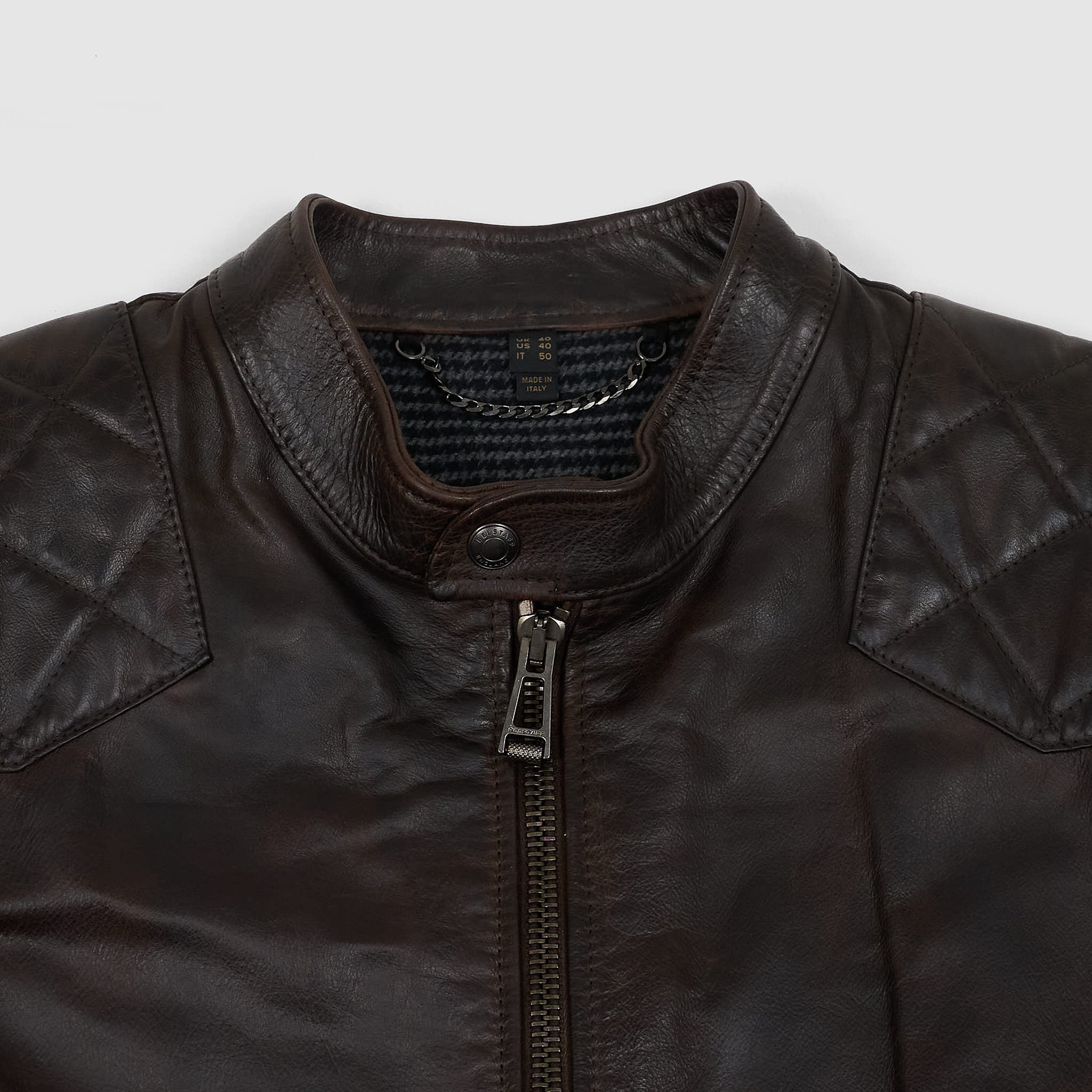 Belstaff Legacy Outlaw Cafe Racer Leather Jacket - DeeCee style