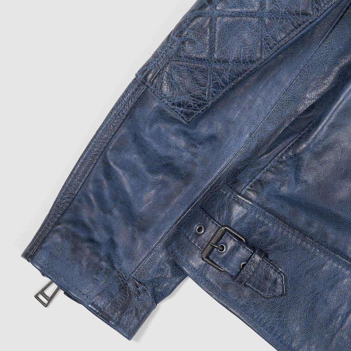 Belstaff Outlaw Hand Waxed Leather Jacket Cotton Lining