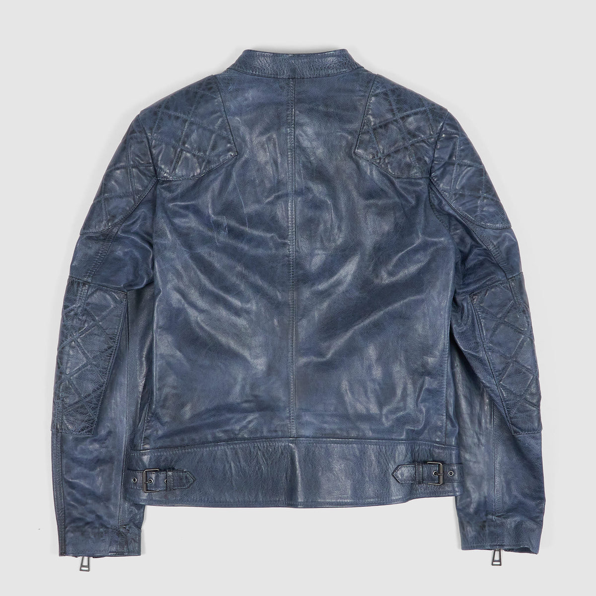 Belstaff Outlaw Hand Waxed Leather Jacket Cotton Lining