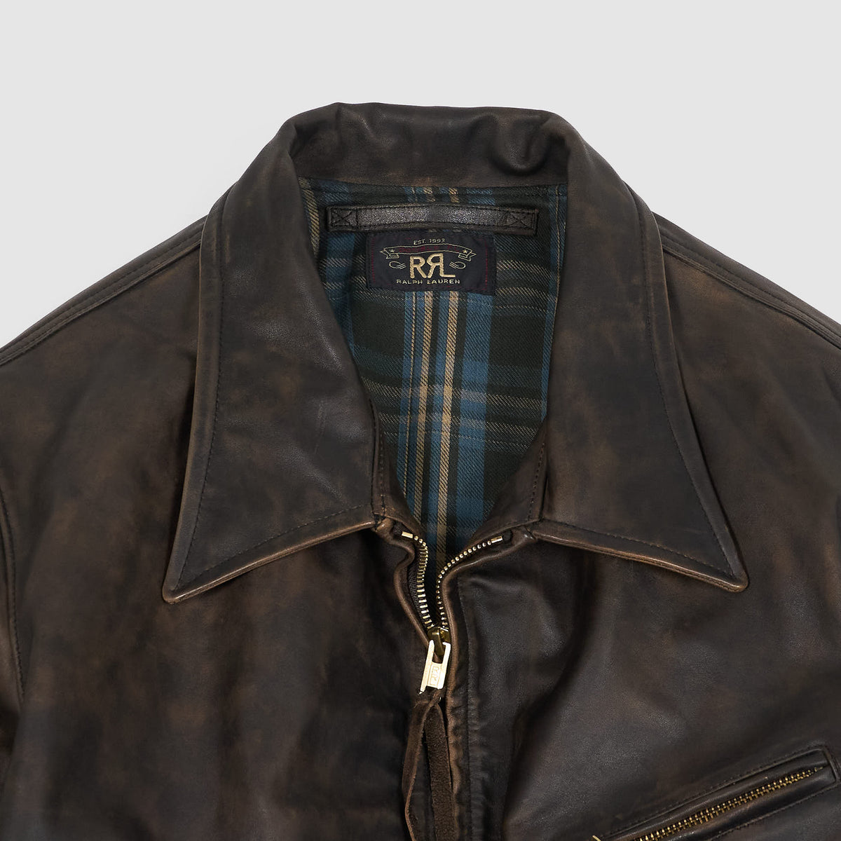 Double RL Motor Leather Jacket