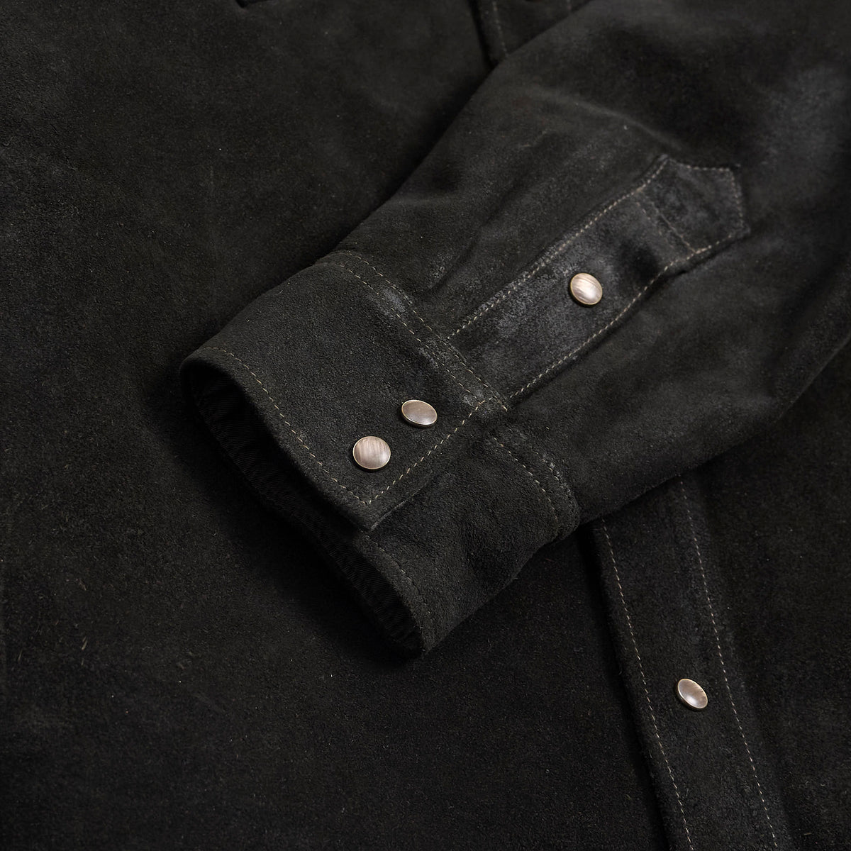 Double RL Leather Overshirt Jacket