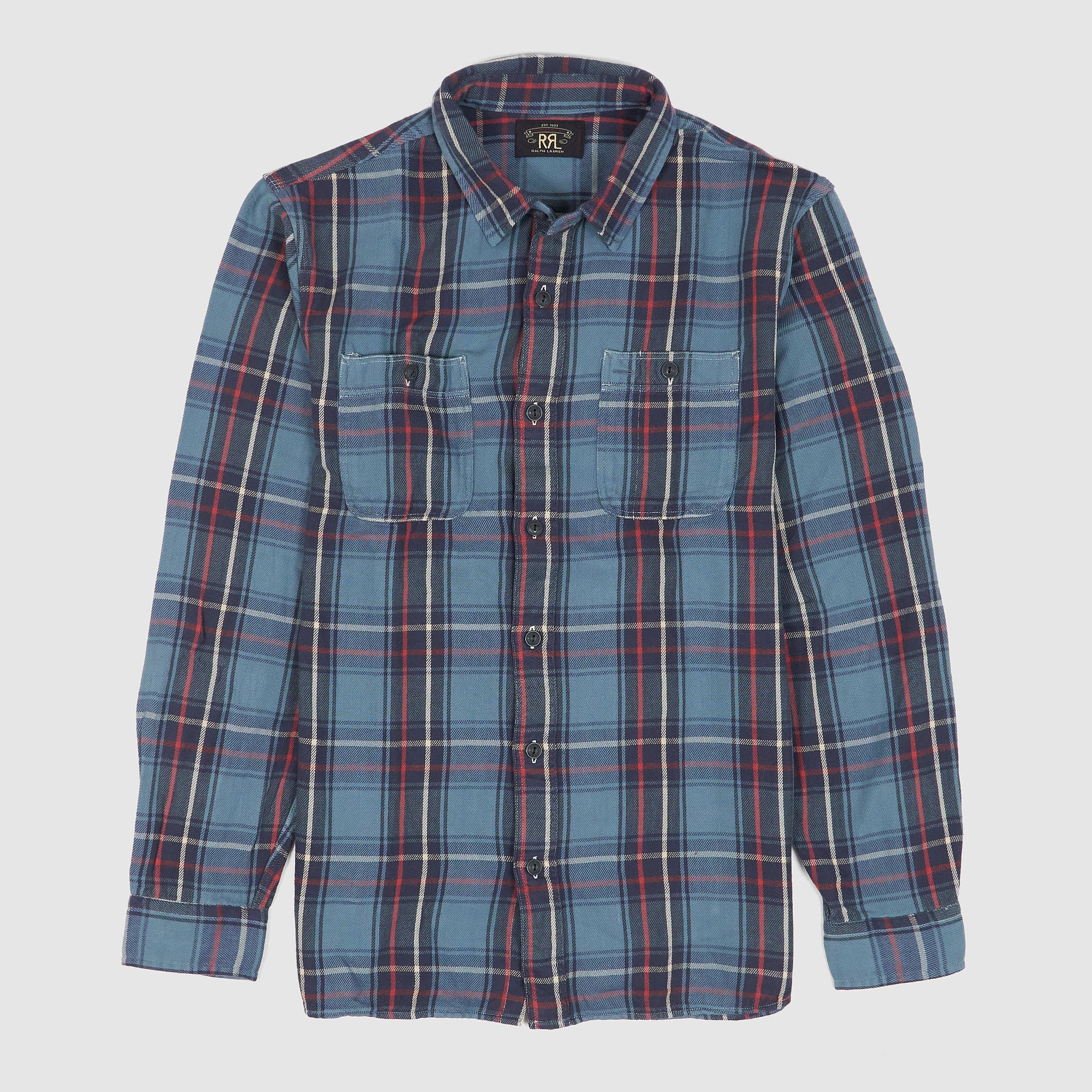 Double RL Long Sleeve Plaid Work Shirt - DeeCee style
