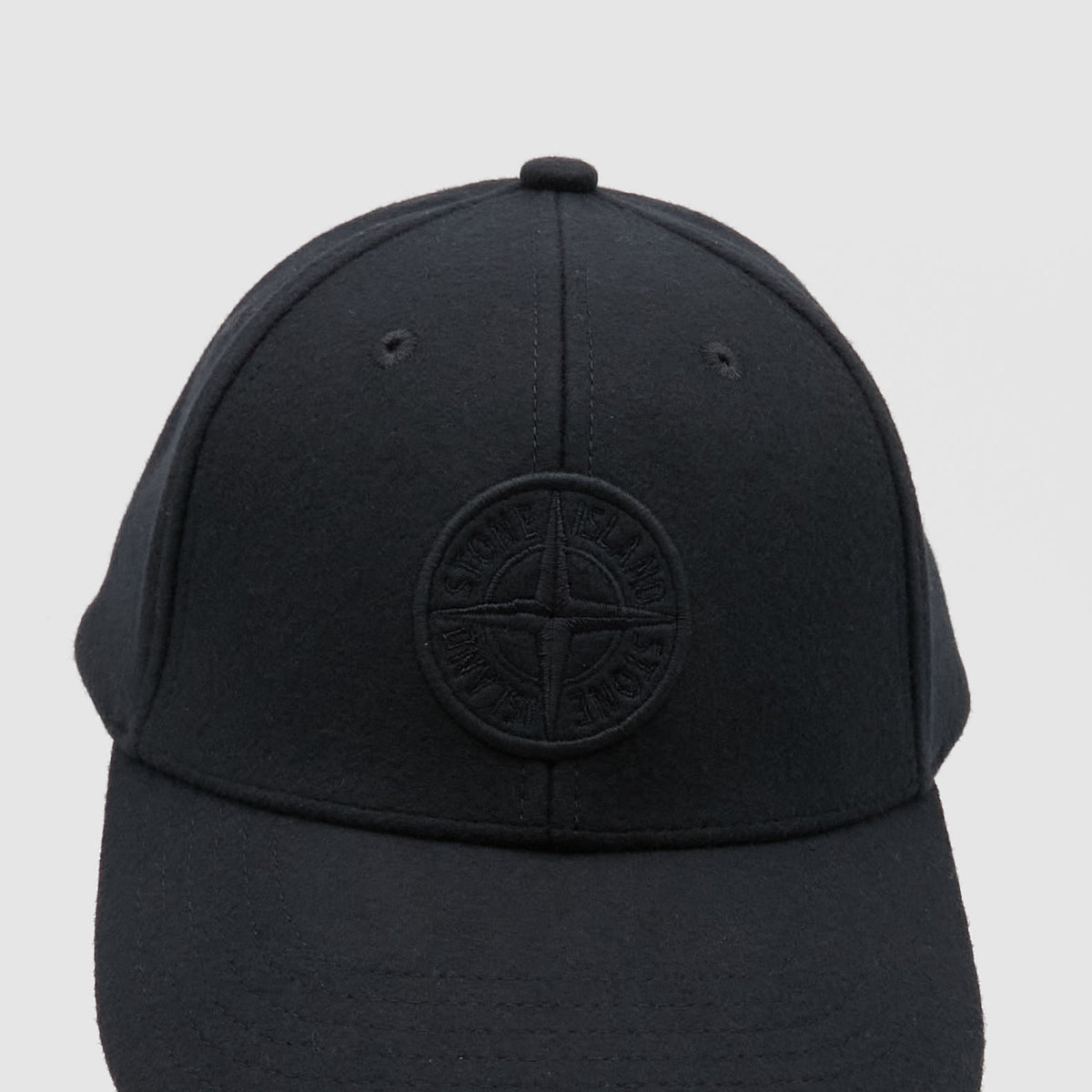 Stone Island Classic Front Logo Wool Cap