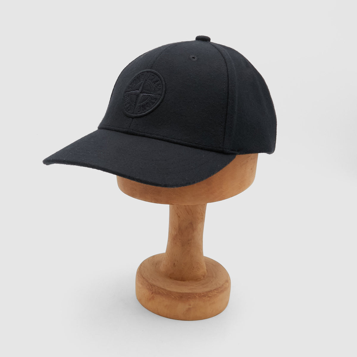 Stone Island Classic Front Logo Wool Cap