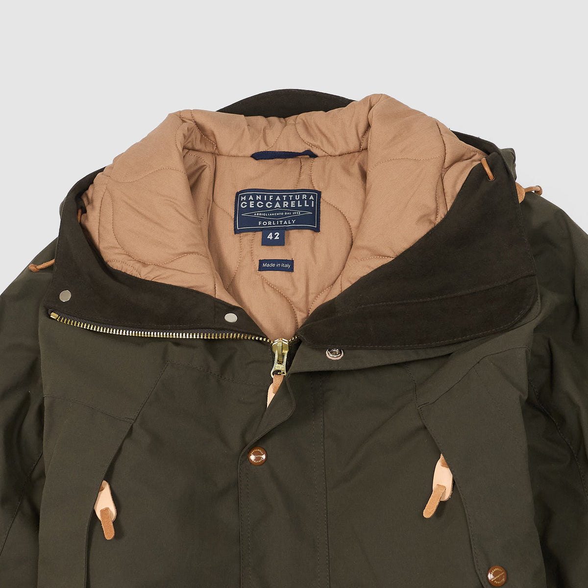 Manifattura Ceccarelli Moutain Parka Waxed Coated Fabric