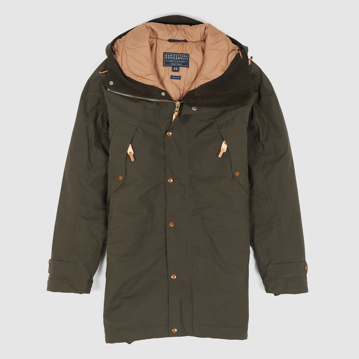 Manifattura Ceccarelli Moutain Parka Waxed Coated Fabric