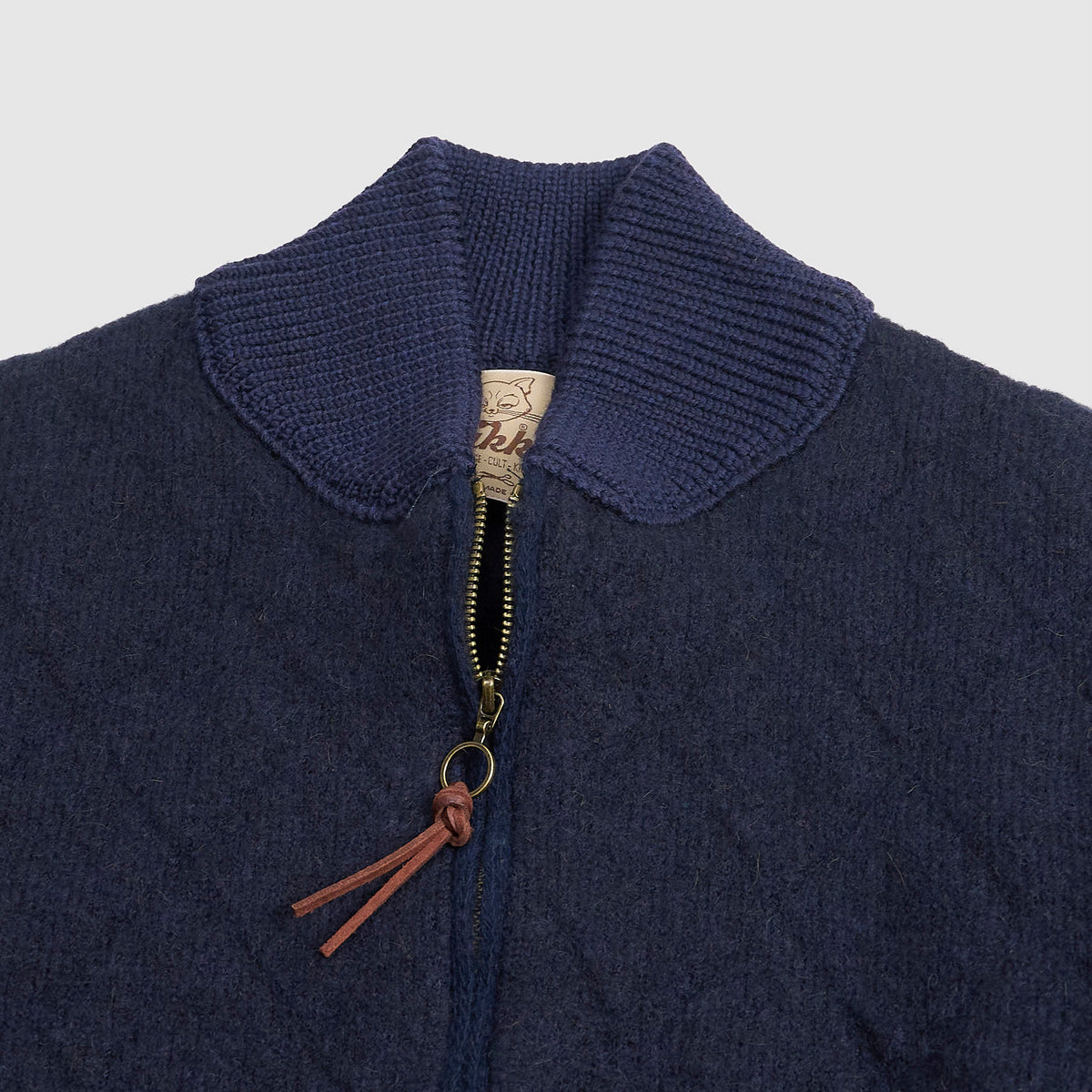Rakki Quilted Baby Camel Blend Zip Cardigan Steve McQueen Jacket