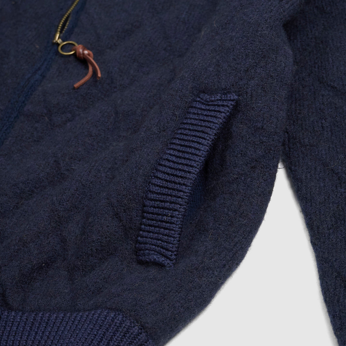 Rakki Quilted Baby Camel Blend Zip Cardigan Steve McQueen Jacket
