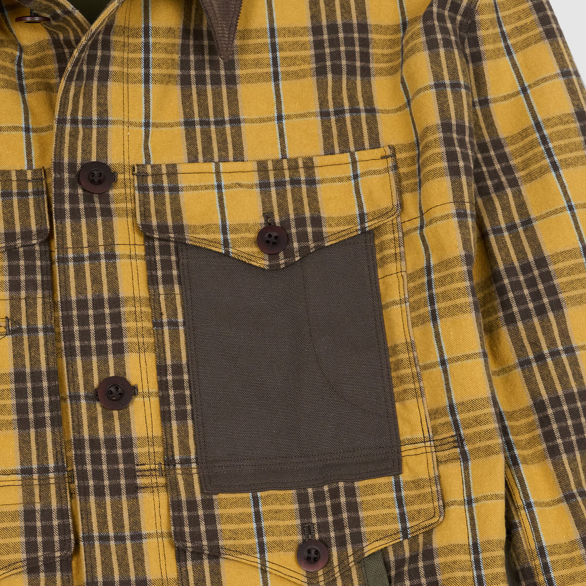 Junya Watanabe Plaid Work Jacket With Camouflage Lining