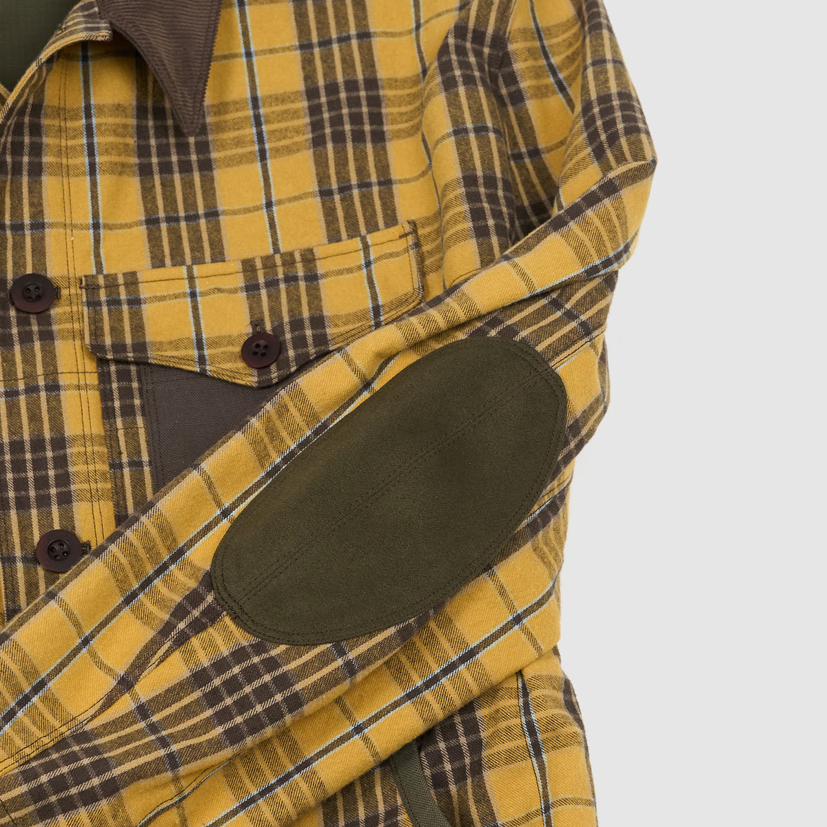 Junya Watanabe Plaid Work Jacket With Camouflage Lining