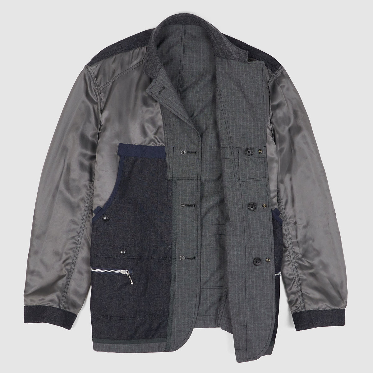 Junya Watanabe Man Reversible Pinstripe Blazer