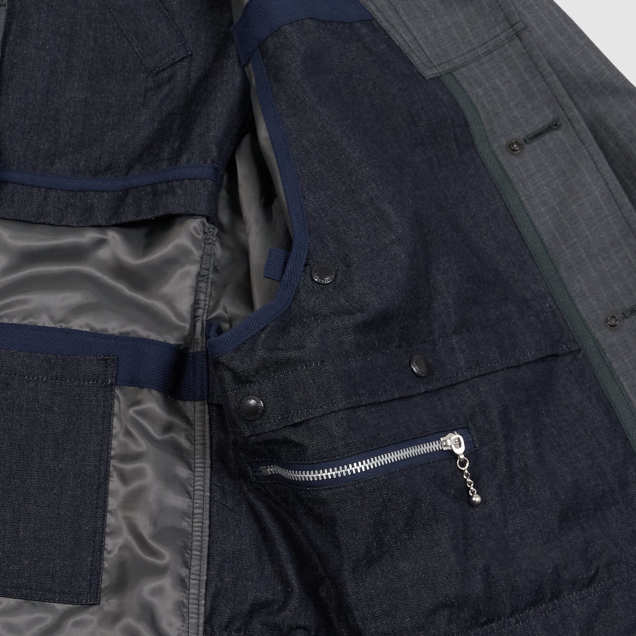 Blazer Oversized Junya Watanabe à Panneau Plissé – Noir, Taille L, Neuf Sans étiquette