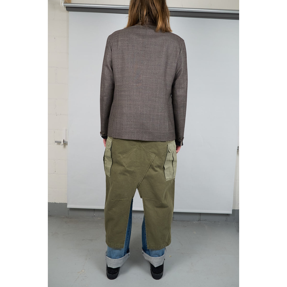 Junya Watanabe Man Wool Blazer W/Attached  Cargo Trousers