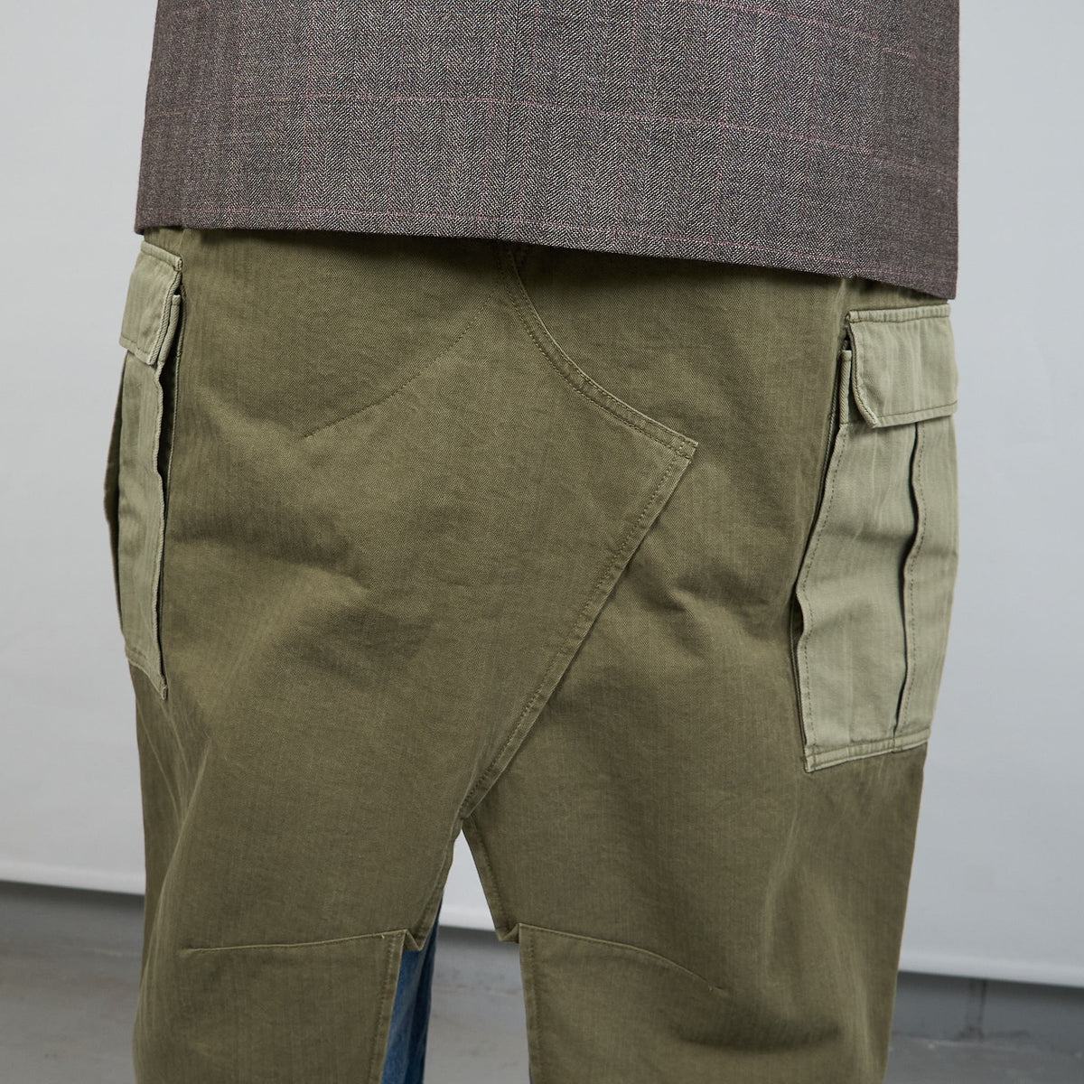 Junya Watanabe Man Wool Blazer W/Attached  Cargo Trousers